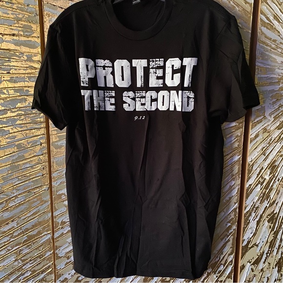 Protect The Second Black Adult Tee~Amazing Quality 100% Cotton NWT Sz S & L - Picture 5 of 6